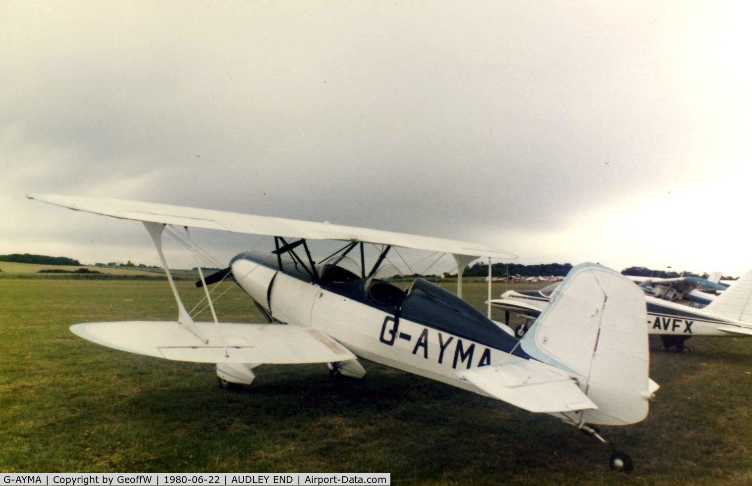 G-AYMA, 1978 Stolp SA-300 Starduster Too C/N PFA 035-10076, Audley End Air Day 1980