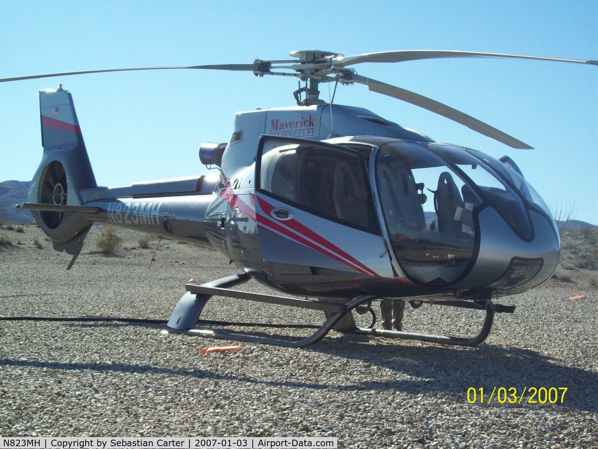 N823MH, 2006 Eurocopter EC-130B-4 (AS-350B-4) C/N 4158, At Maverick fuel farm