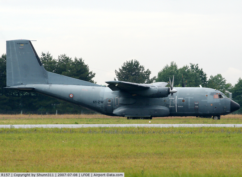 R157, Transall C-160R C/N 157, Rolling for a show with 3 other Transall at LFOE Airshow 2007