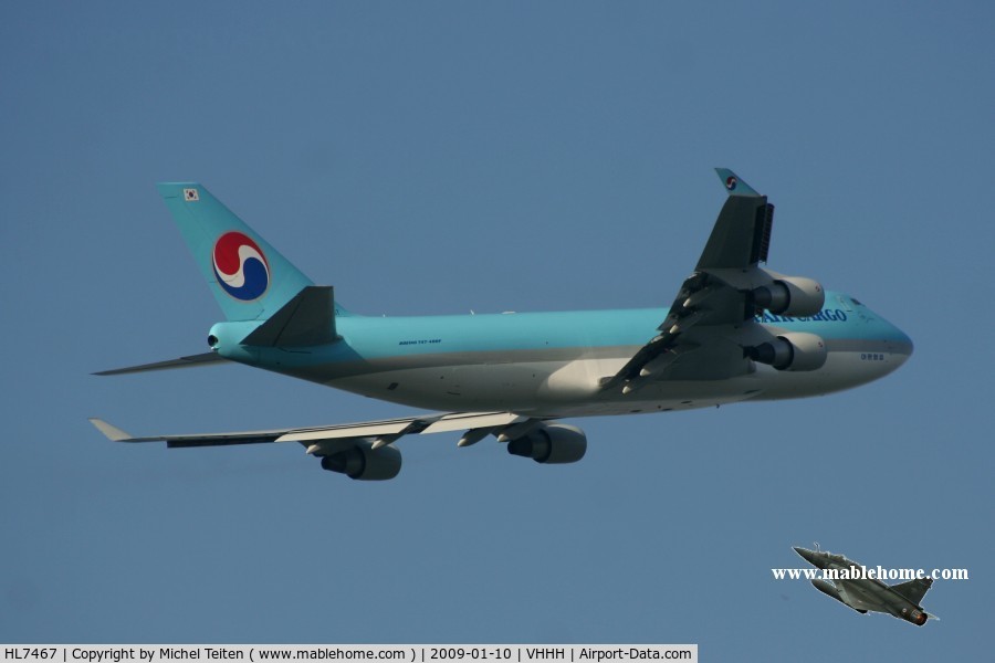 HL7467, 2001 Boeing 747-4B5F/SCD C/N 27073, Korean Air Cargo