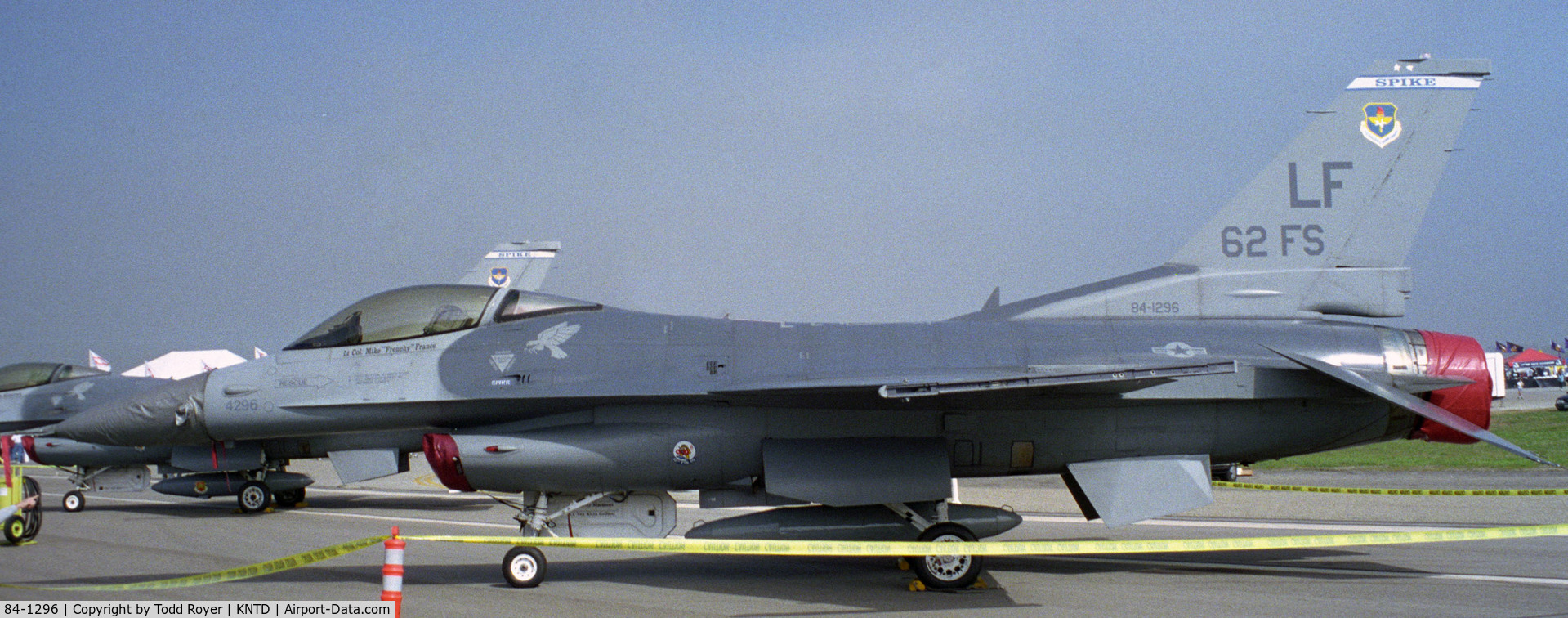 84-1296, 1984 General Dynamics F-16C Fighting Falcon C/N 5C-133, Point Mugu Airshow