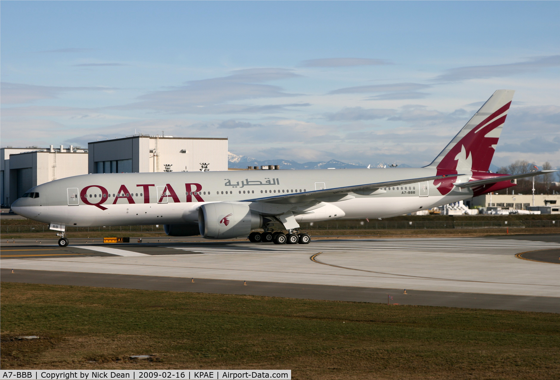 A7-BBB, 2009 Boeing 777-2DZ/LR C/N 36013, Boeing 82 the second 777-200LR for Qatar Airways