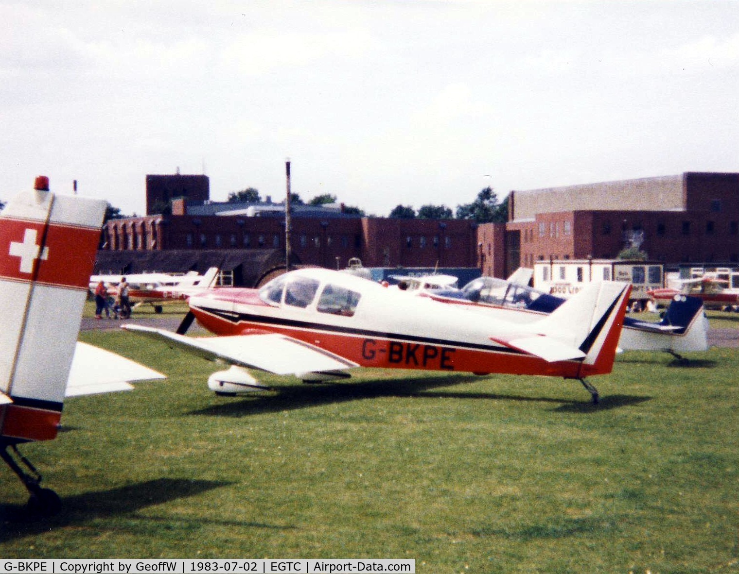 G-BKPE, 1965 CEA Jodel DR-250-160 Capitaine C/N 35, Jodel DR250 G-BKPE attending the 1983 PFA Rally at Cranfield