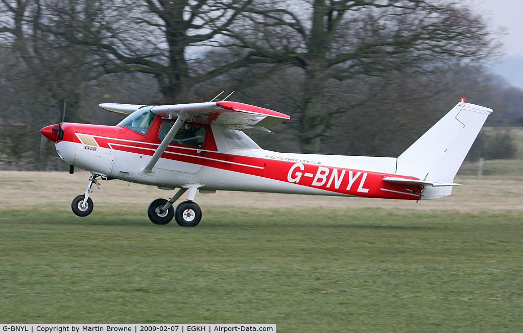 G-BNYL, 1977 Cessna 152 C/N 152-80671, Take off on an air experience flight