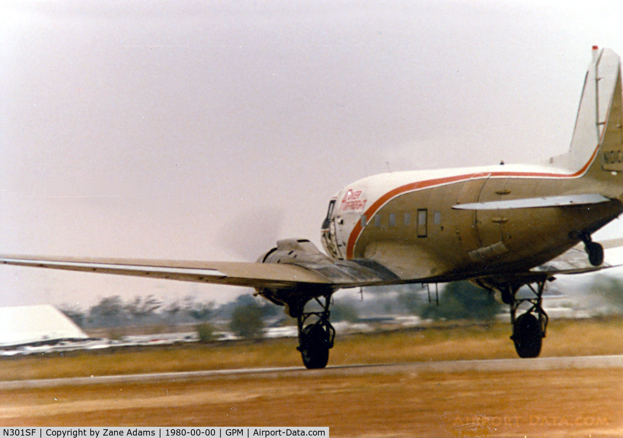 N301SF, 1944 Douglas DC-3A-S4C4G C/N 20698, Coker Airfrieght at Grand Prairie Muni - Registered as N101CA