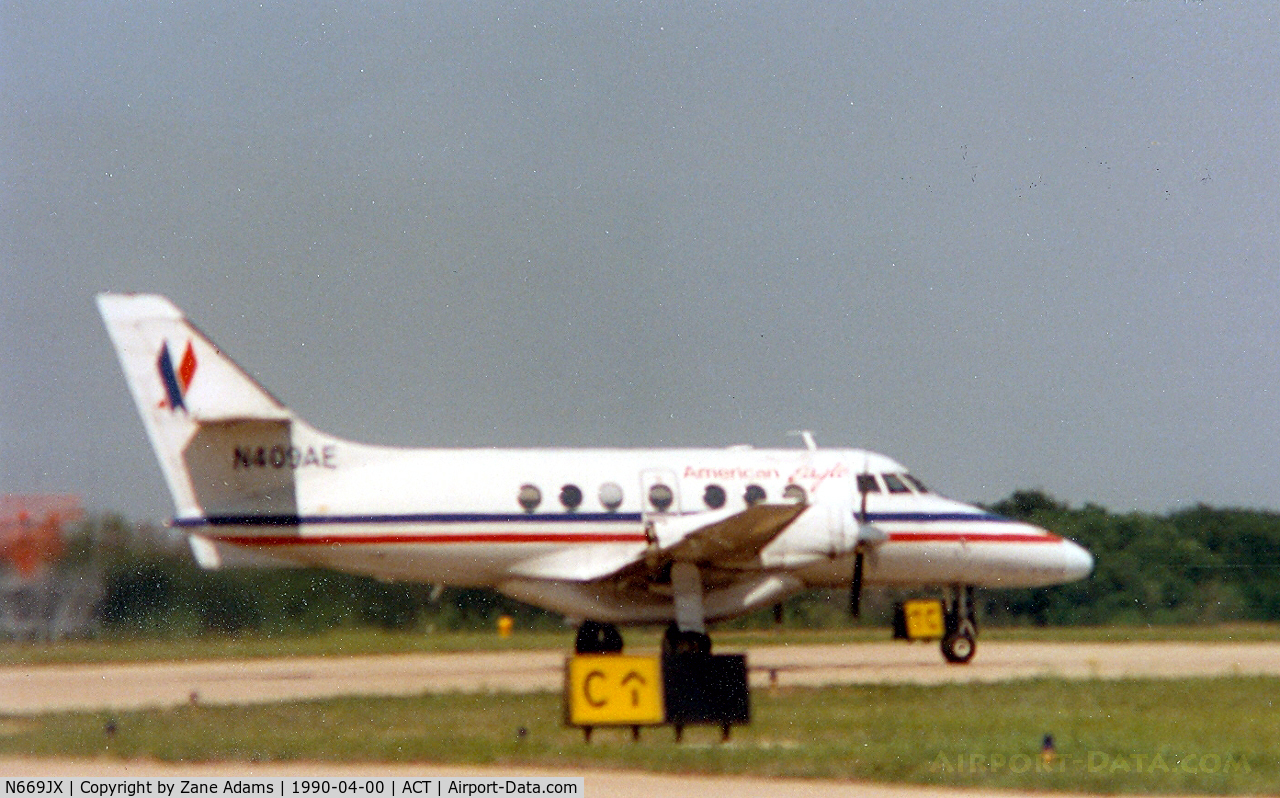 N669JX, 1985 British Aerospace BAe Jetstream 3101 C/N 669, Noted as N409AE - American Eagle at Waco, TX