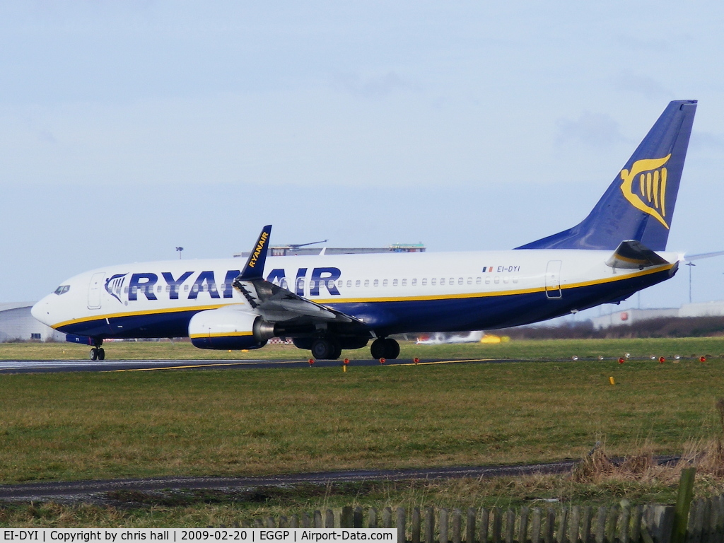EI-DYI, 2008 Boeing 737-8AS C/N 36571, Ryanair