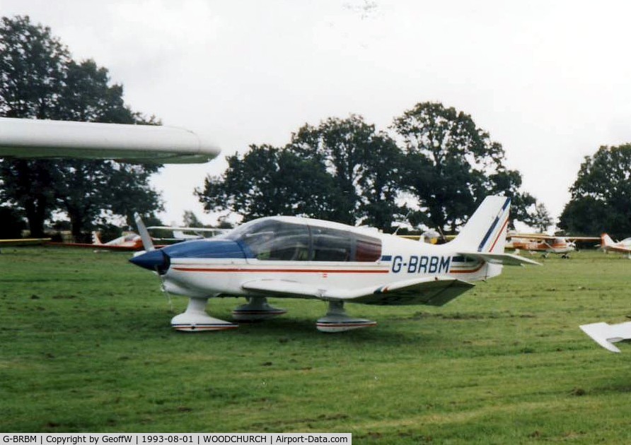 G-BRBM, 1989 Robin DR-400-180 Regent Regent C/N 1921, Taken at the Wings and Wheels meeting at Woodchurch, Kent in 1993