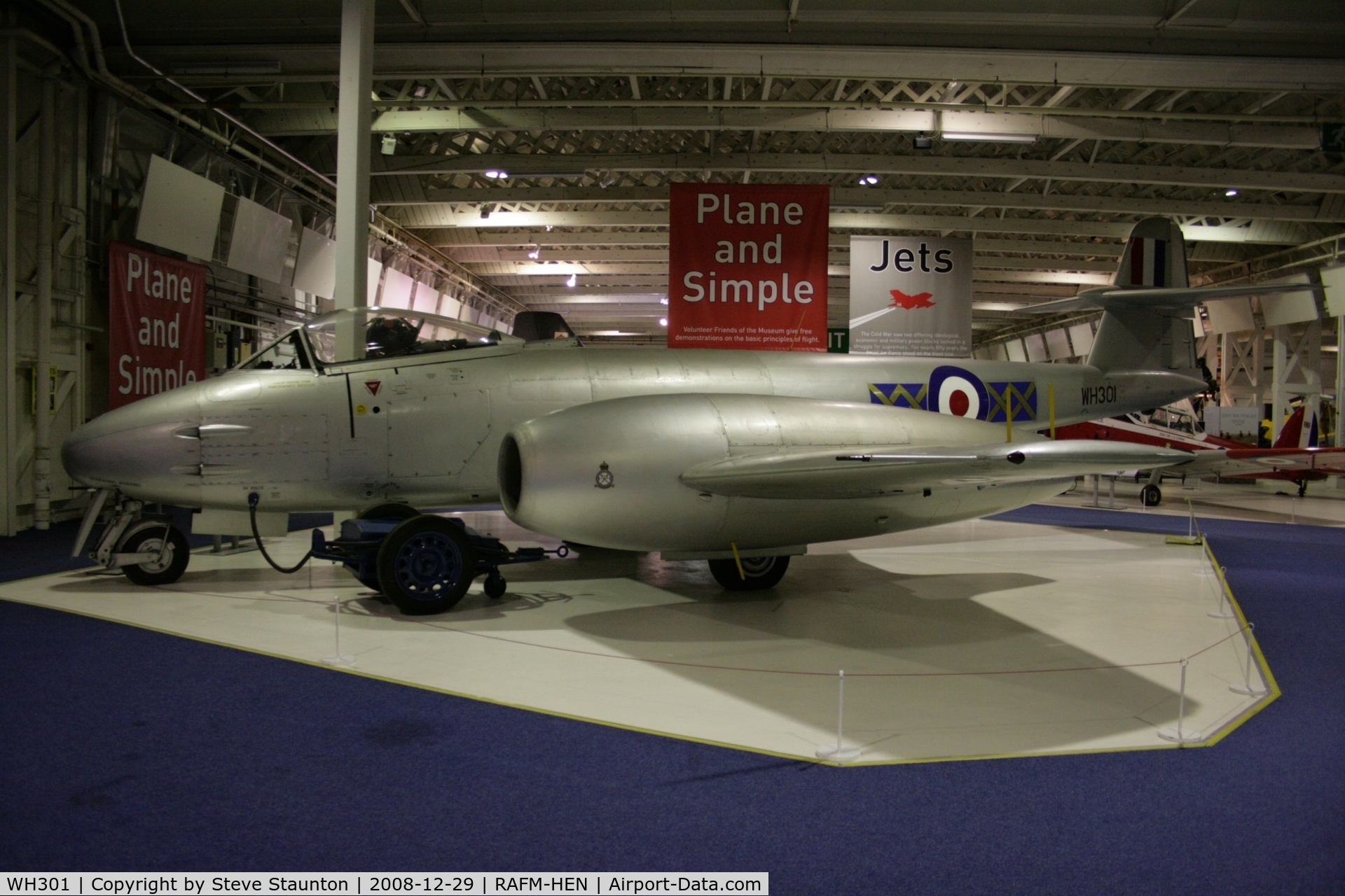 WH301, Gloster Meteor F.8 C/N Not found WH301, Taken at the RAF Museum, Hendon. December 2008