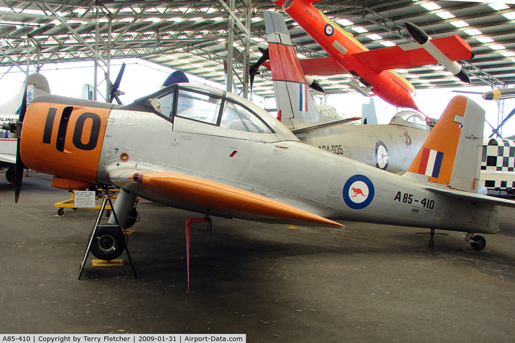 A85-410, 1955 Commonwealth CA-25 Winjeel C/N CA25-10, At the Queensland Air Museum, Caloundra, Australia -Commonwealth CA-25 Winjeel that saw service between 1955 and 1988