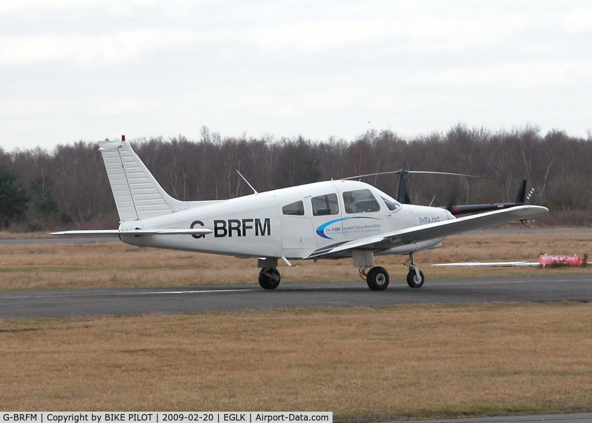 G-BRFM, 1979 Piper PA-28-161 C/N 287916279, TAXYING IN AFTER FIRST SOLO
