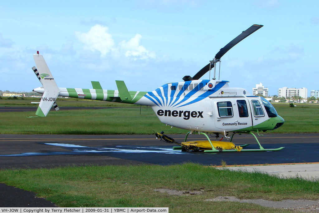 VH-JOW, 1978 Bell 206L-1 LongRanger II C/N 45213, Energex sponsered Community Services Bell 206L