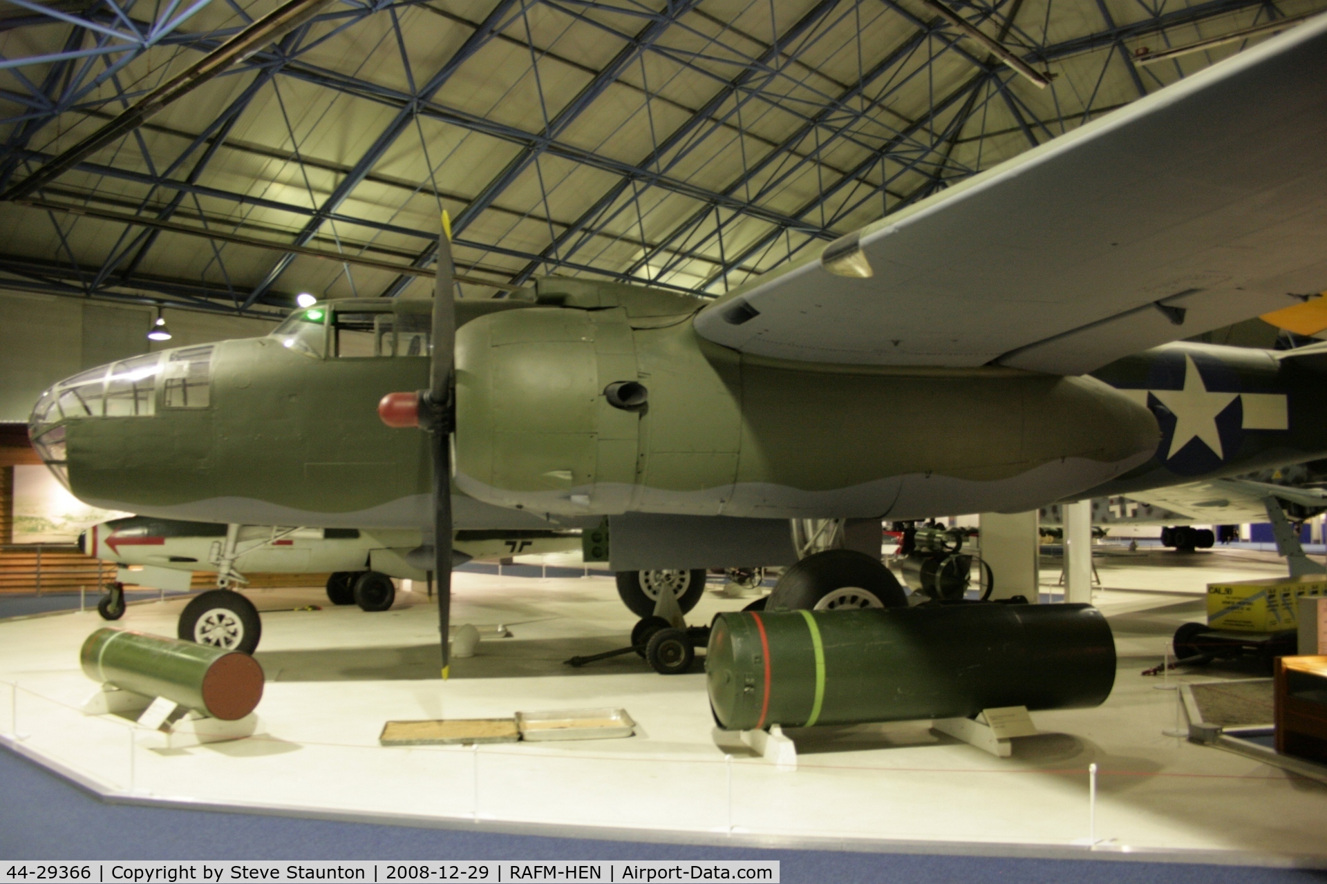 44-29366, North American TB-25N Mitchell C/N 108-32461, Taken at the RAF Museum, Hendon. December 2008