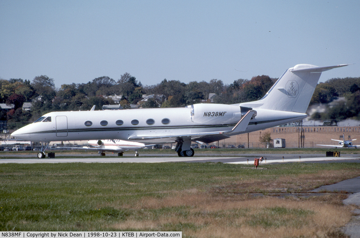 N838MF, 1987 Gulfstream Aerospace Gulfstream IV C/N 1012, KTEB