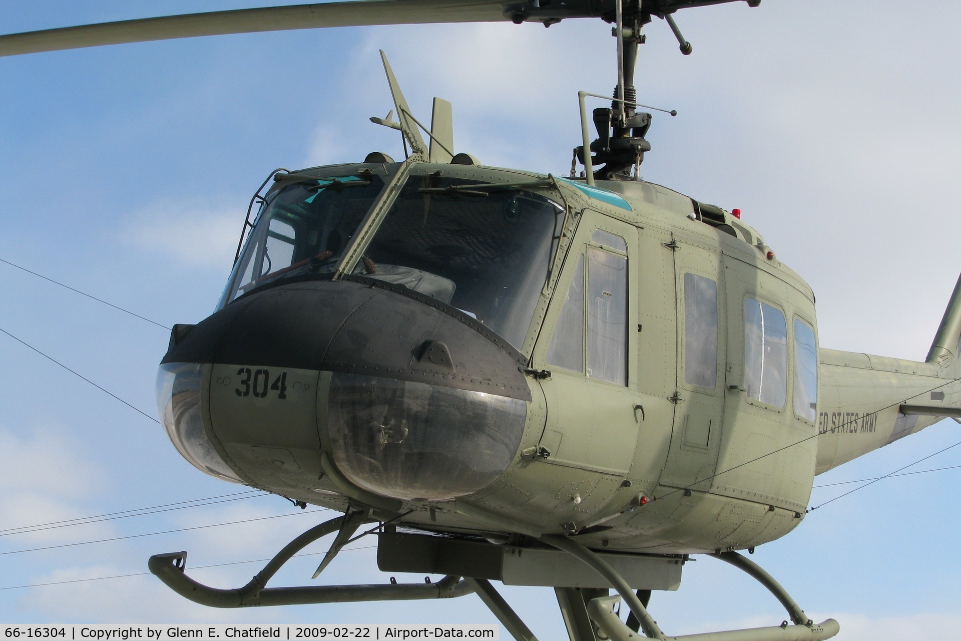 66-16304, 1966 Bell UH-1H Iroquois C/N 5998, At the All Veterans Memorial, Grandview, IA.  Found by using Andy Marden's book, 