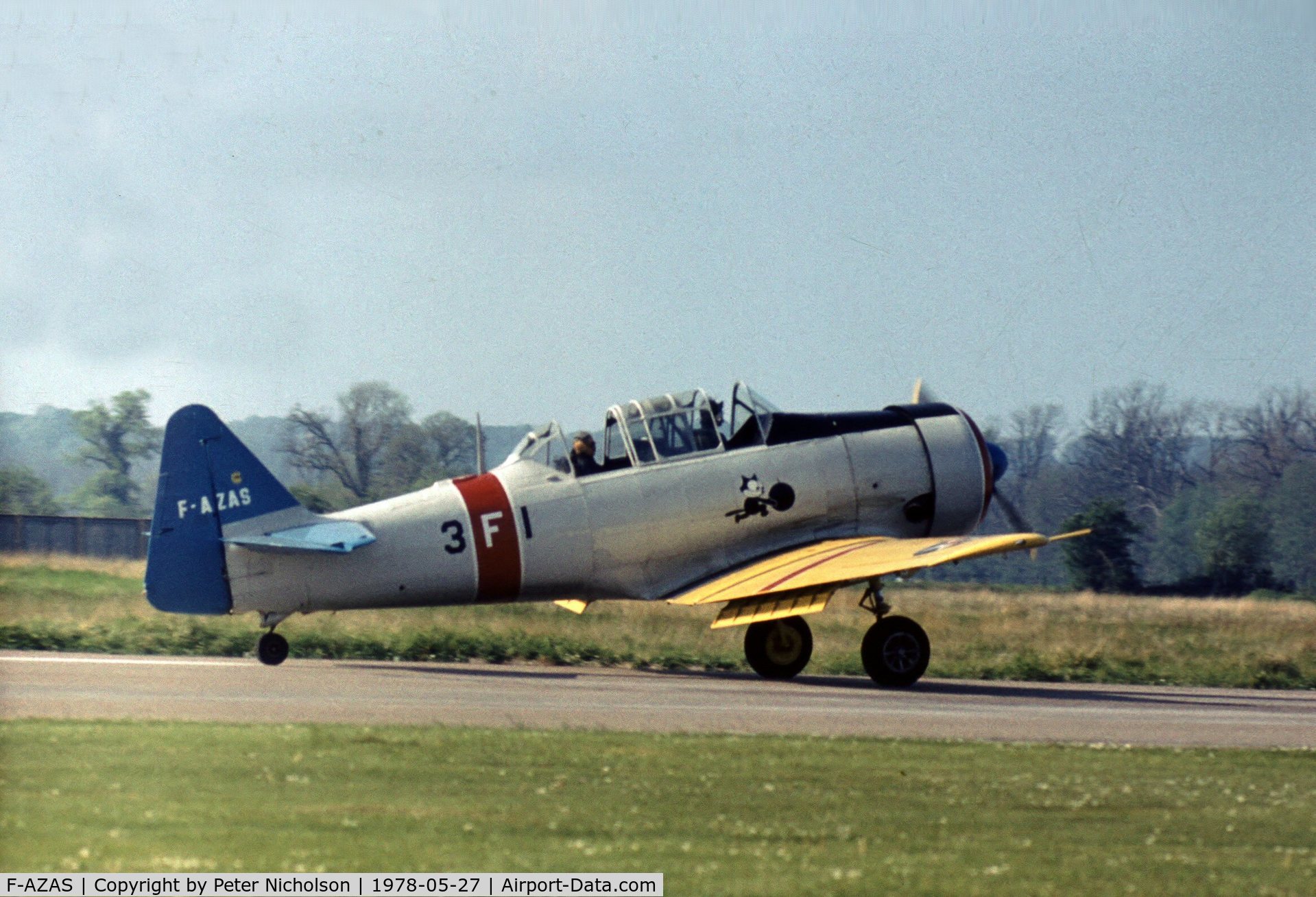 F-AZAS, 1951 North American T-6G Texan C/N 182-736, This Texan attended the 1978 Bassingbourn Air Show.