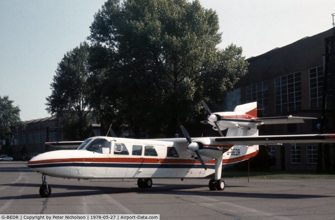 G-BEDR, 1976 Britten-Norman BN-2A Mk.III-2 Trislander C/N 1040, This Trislander attended the 1978 Bassingbourn Air Show.