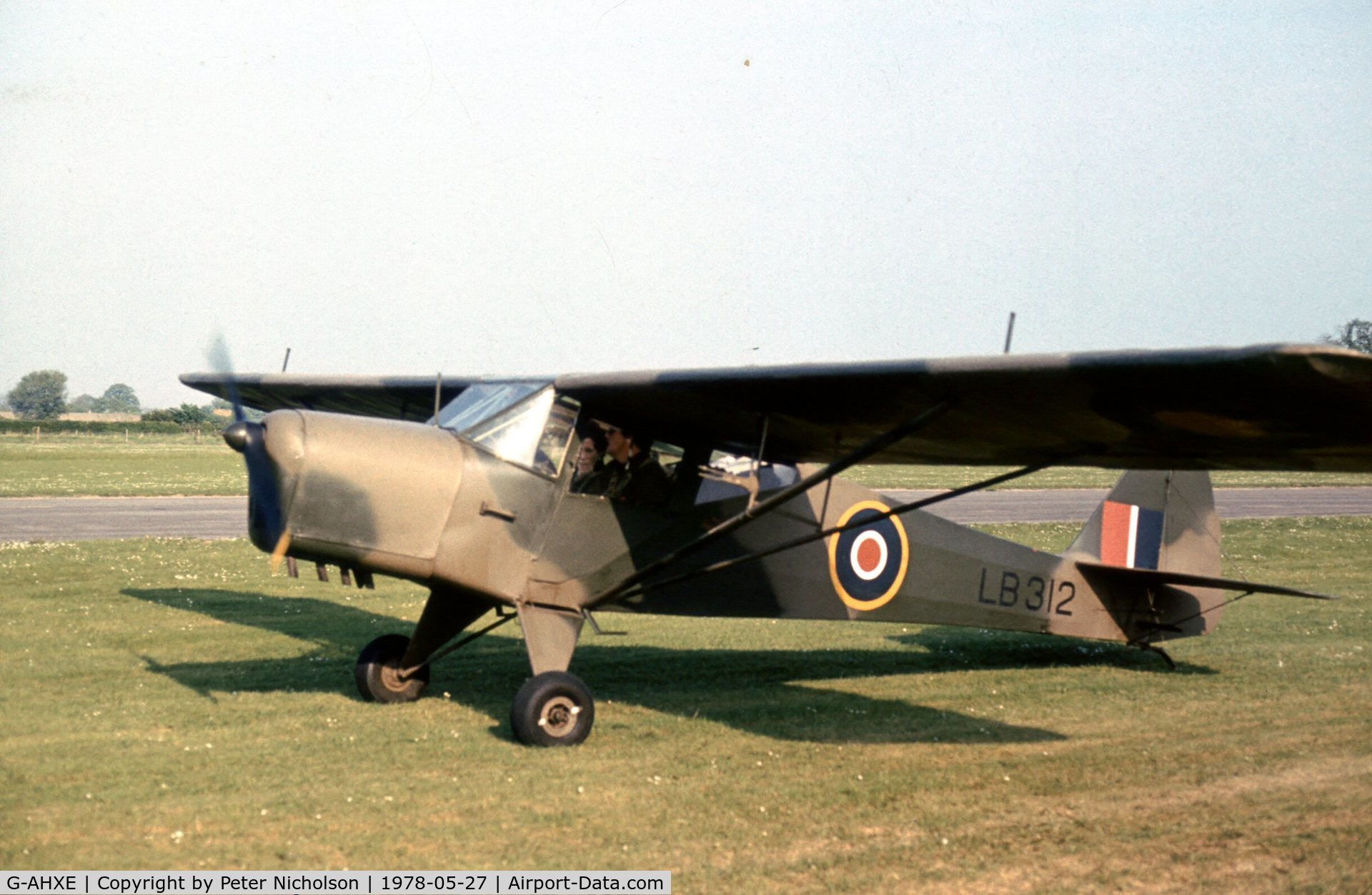 G-AHXE, 1942 Taylorcraft Auster Plus D C/N 171, Another view of the Taylorcraft at the 1978 Bassingbourn Air Show.