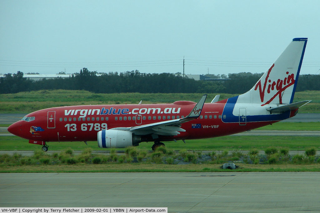 VH-VBF, 2001 Boeing 737-7Q8 C/N 30630, Virgin Blue B737 at Brisbane