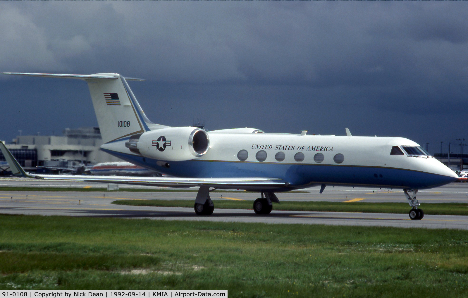 91-0108, 1991 Gulfstream Aerospace C-20F (Gulfstream IV) C/N 1162, KMIA