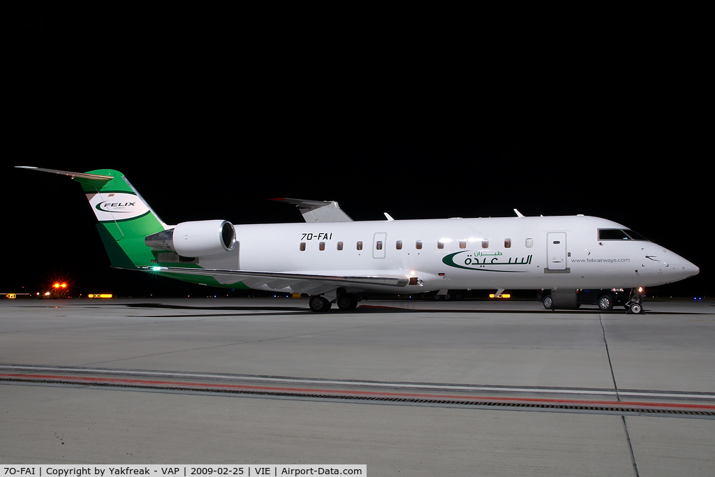 7O-FAI, 1999 Bombardier CRJ-200ER (CL-600-2B19) C/N 7307, Felix Airways Regionaljet