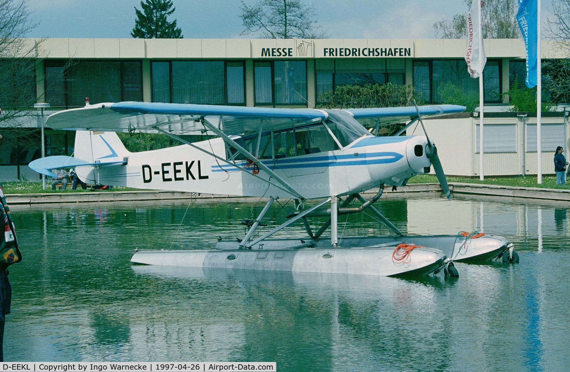 D-EEKL, 1956 Piper PA-18-150 Super Cub C/N 18-5330, Piper PA-18-150 Super Cub on amphibious floats at AERO 1997, Friedrichshafen