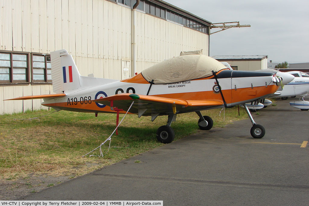 VH-CTV, 1981 New Zealand CT-4A Airtrainer C/N 068, CT4A at Moorabbin