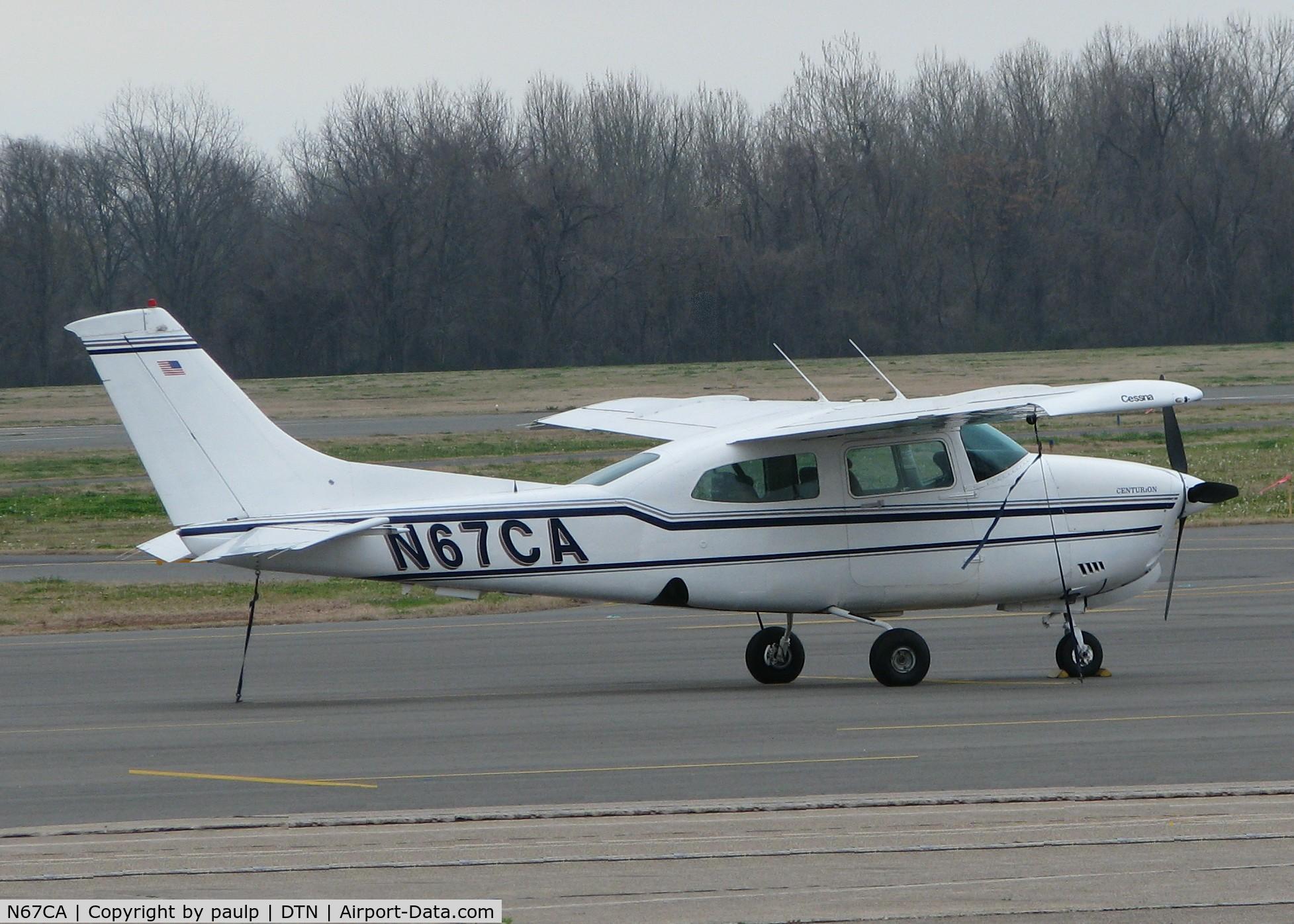 N67CA, 1981 Cessna 210N Centurion C/N 21064479, Parked at the Shreveport Downtown airport.