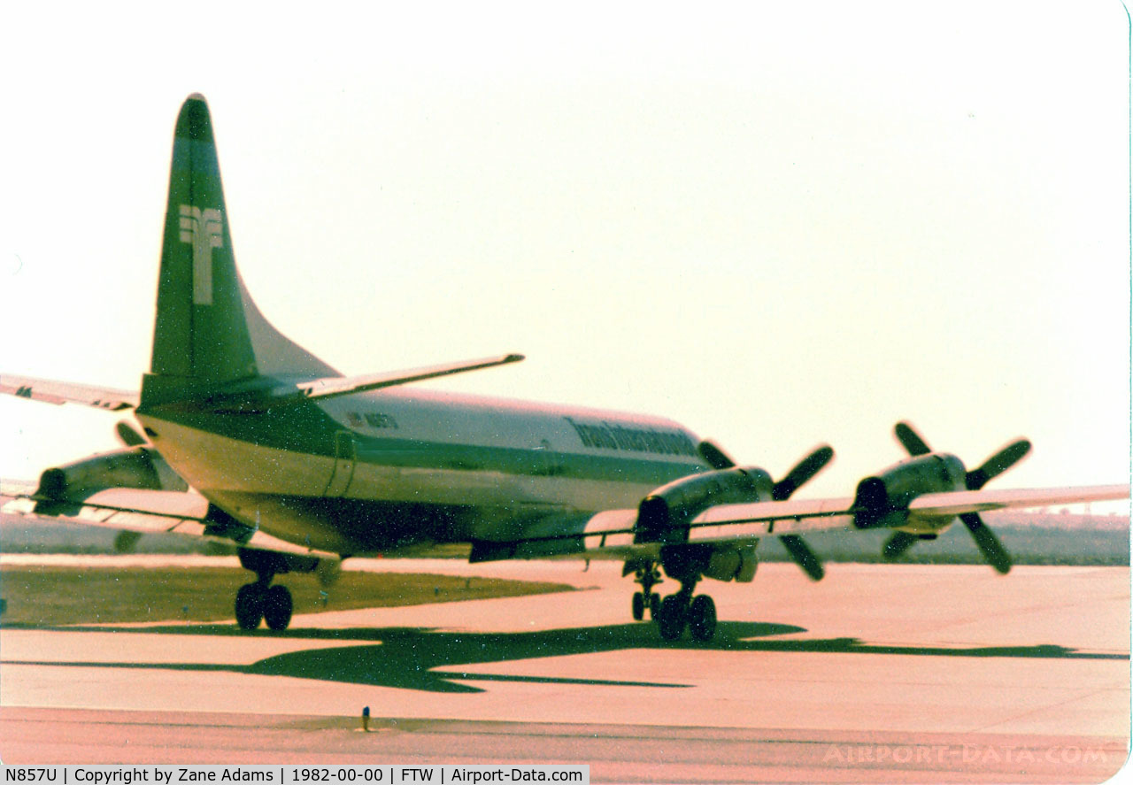 N857U, 1960 Lockheed L-188C Electra C/N 2014, Trans International Electra