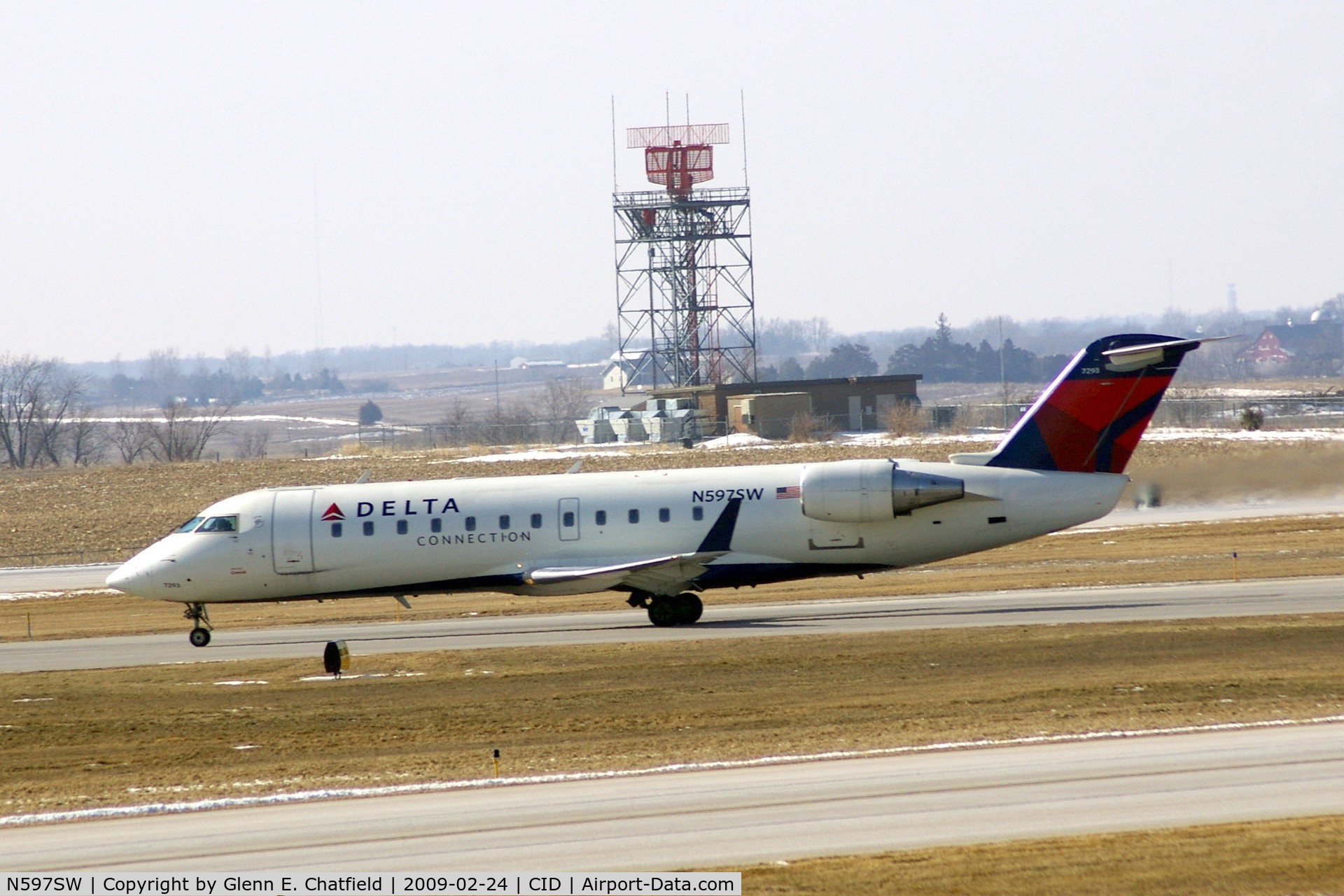 N597SW, 1999 Bombardier CRJ-100ER (CL-600-2B19) C/N 7293, Take-off roll on Runway 13