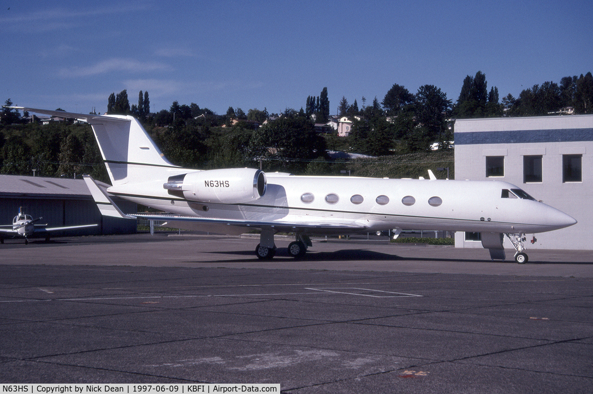 N63HS, 1994 Gulfstream Aerospace Gulfstream IVSP C/N 1249, KBFI