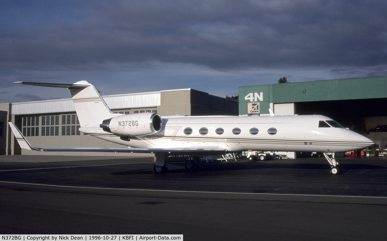 N372BG, 1995 Gulfstream Aerospace Gulfstream IVSP C/N 1273, KBFI