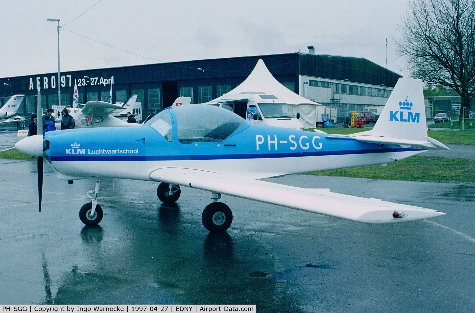 PH-SGG, 1990 Slingsby T-67C Firefly C/N 2099, Slingsby T-67C of KLM Luchtvaartschool at AERO 1997, Friedrichshafen