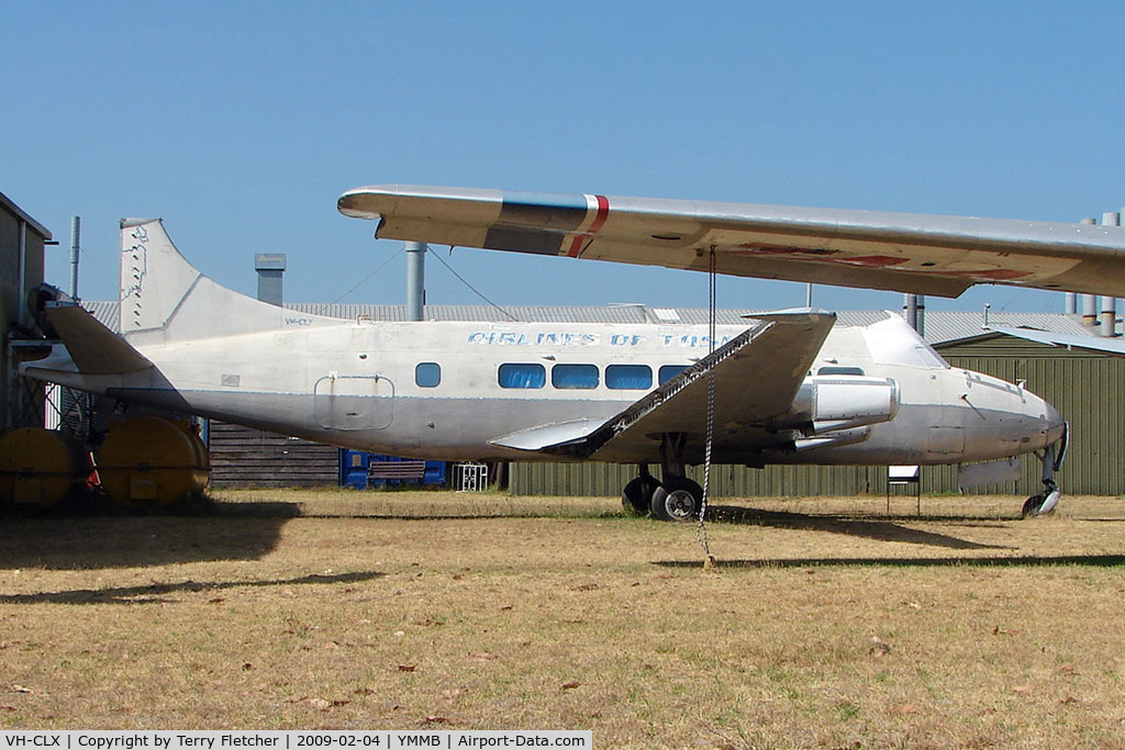 VH-CLX, De Havilland 114 Riley Heron C/N 14098, Preserved DH114 Heron at Moorabbin Museum