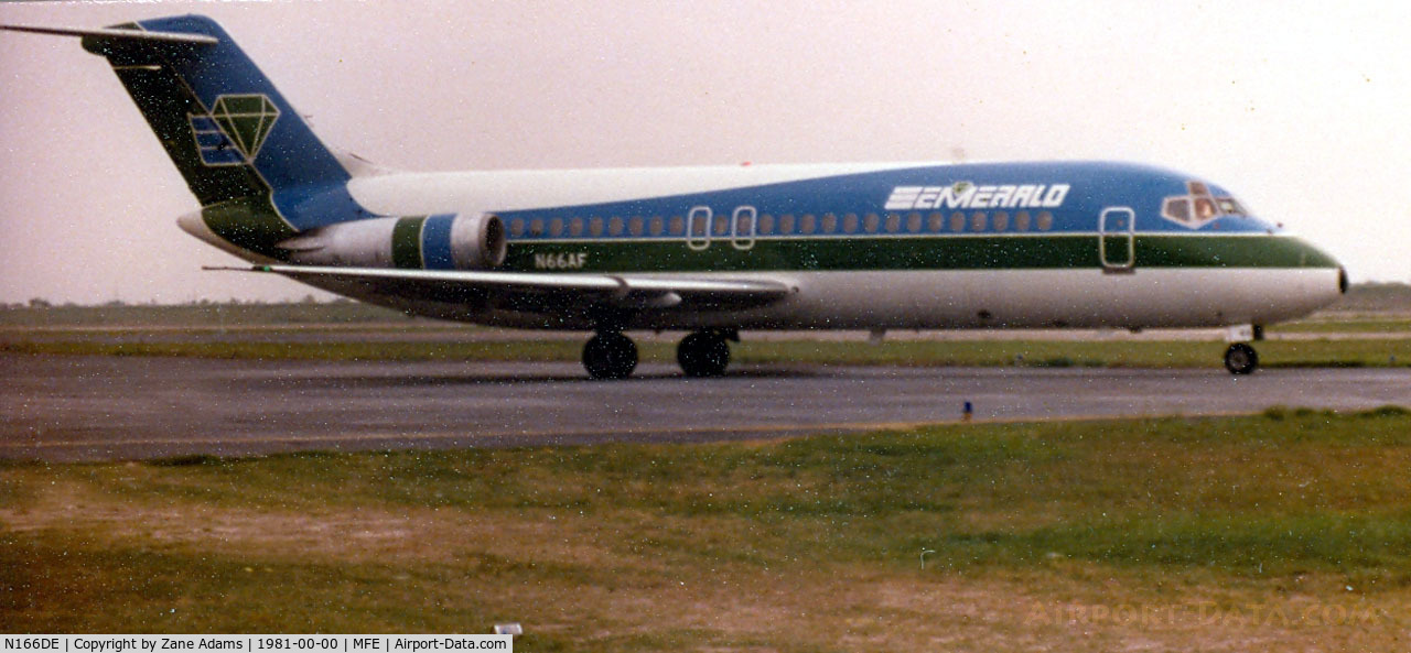 N166DE, 1967 Douglas DC-9-15F C/N 47152, Former Air Canada, Emerald Air, Air Florida - Ex N8908, CF-TOU, N73AF, N65AF, now operated by Ross Aviation (U.S. Dept. of Energy) as N166DE