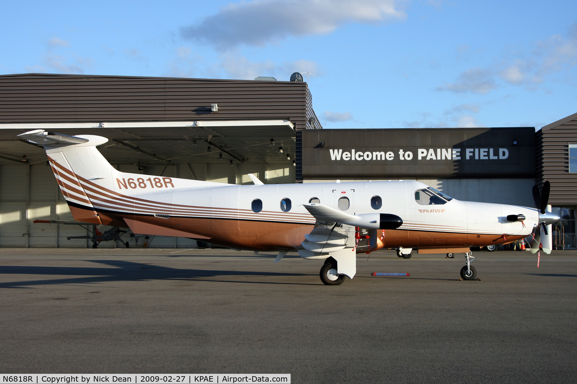 N6818R, 2007 Pilatus PC-12/47 C/N 818, KPAE