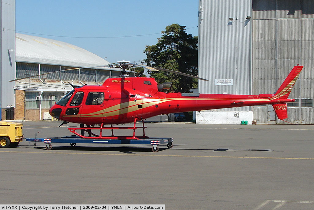 VH-YXX, 2003 Eurocopter AS-350B-3 Ecureuil Ecureuil C/N 3739, AS350B3 at Essendon