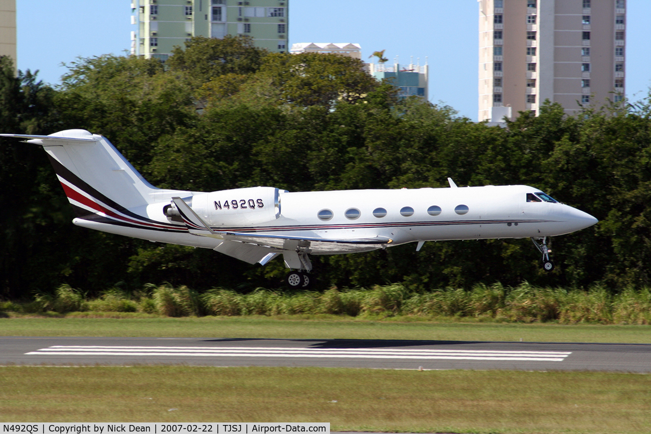 N492QS, 1999 Gulfstream Aerospace G-IV C/N 1392, TJSJ