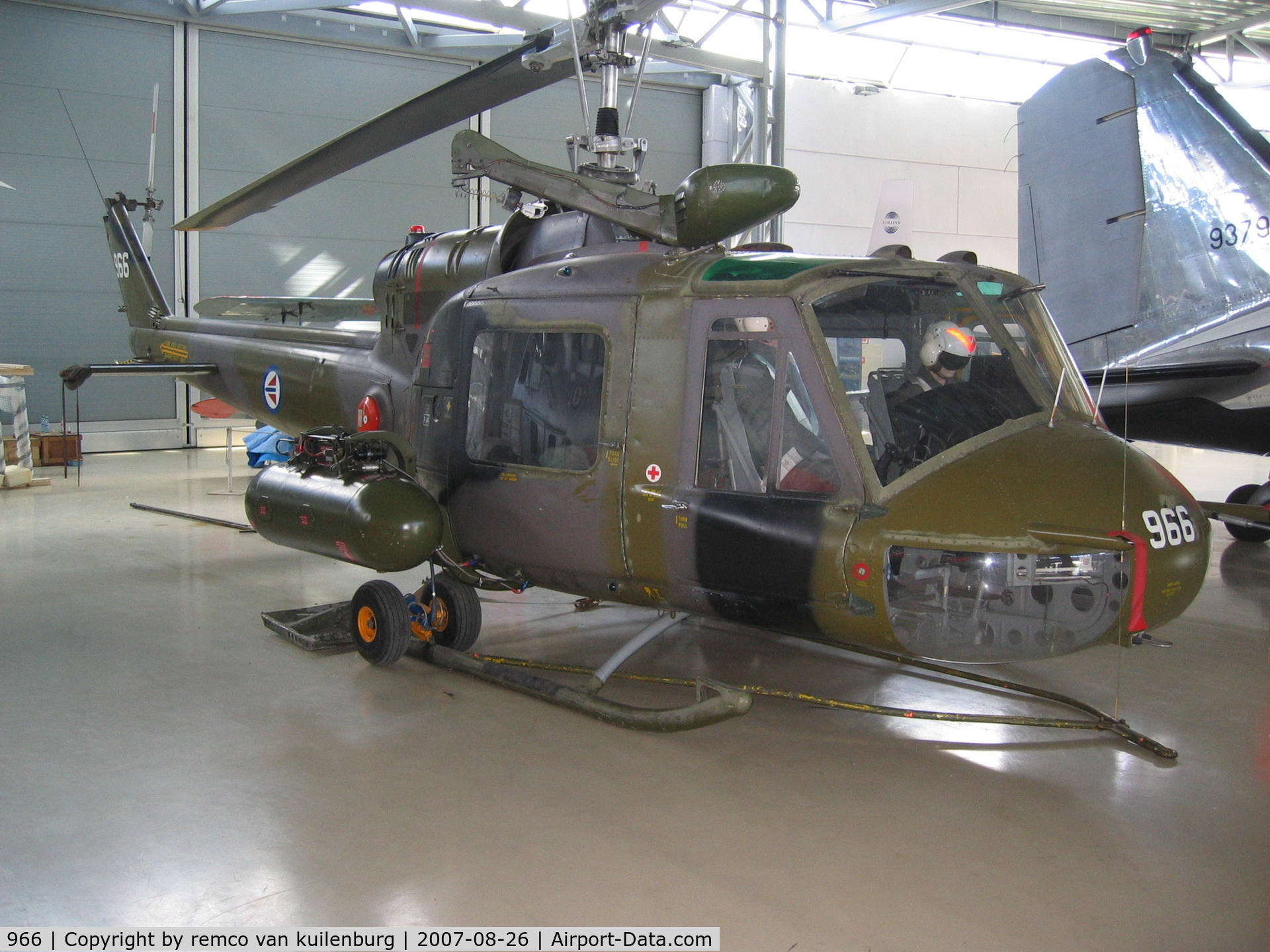 966, 1964 Bell UH-1B Iroquois C/N 1090, preserved in Gardermoen museum