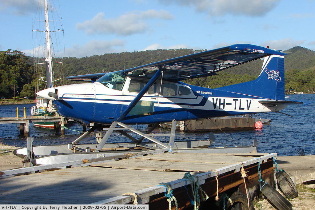 VH-TLV, 1978 Cessna A185F Skywagon 185 C/N 18503585, Cessna A185F based at Strahan , West Tasmania
