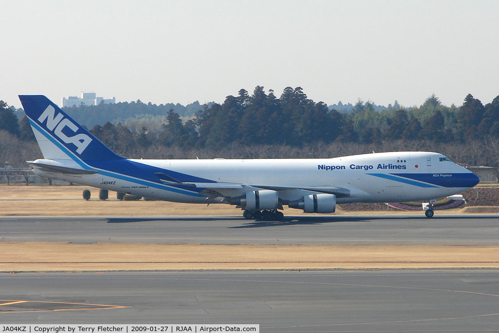JA04KZ, 2006 Boeing 747-481F(SCD) C/N 34283, NCA B747F at Narita