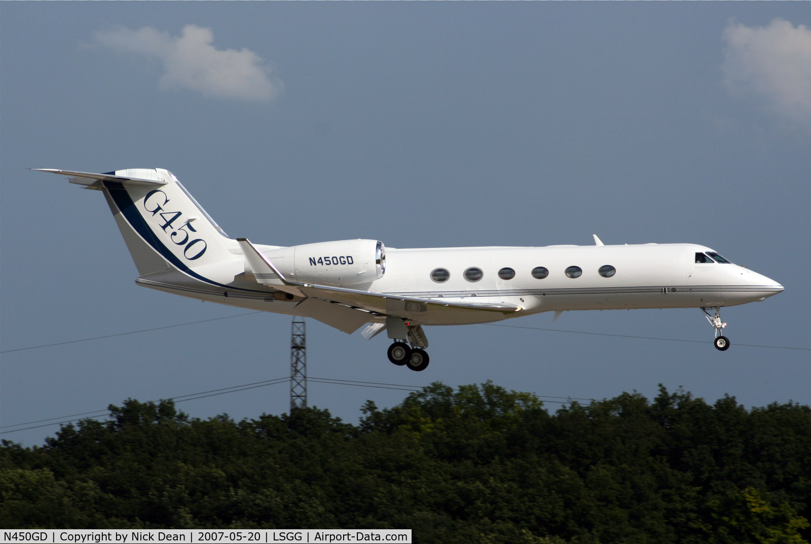 N450GD, 2008 Gulfstream Aerospace GIV-X (G450) C/N 4117, LSGG