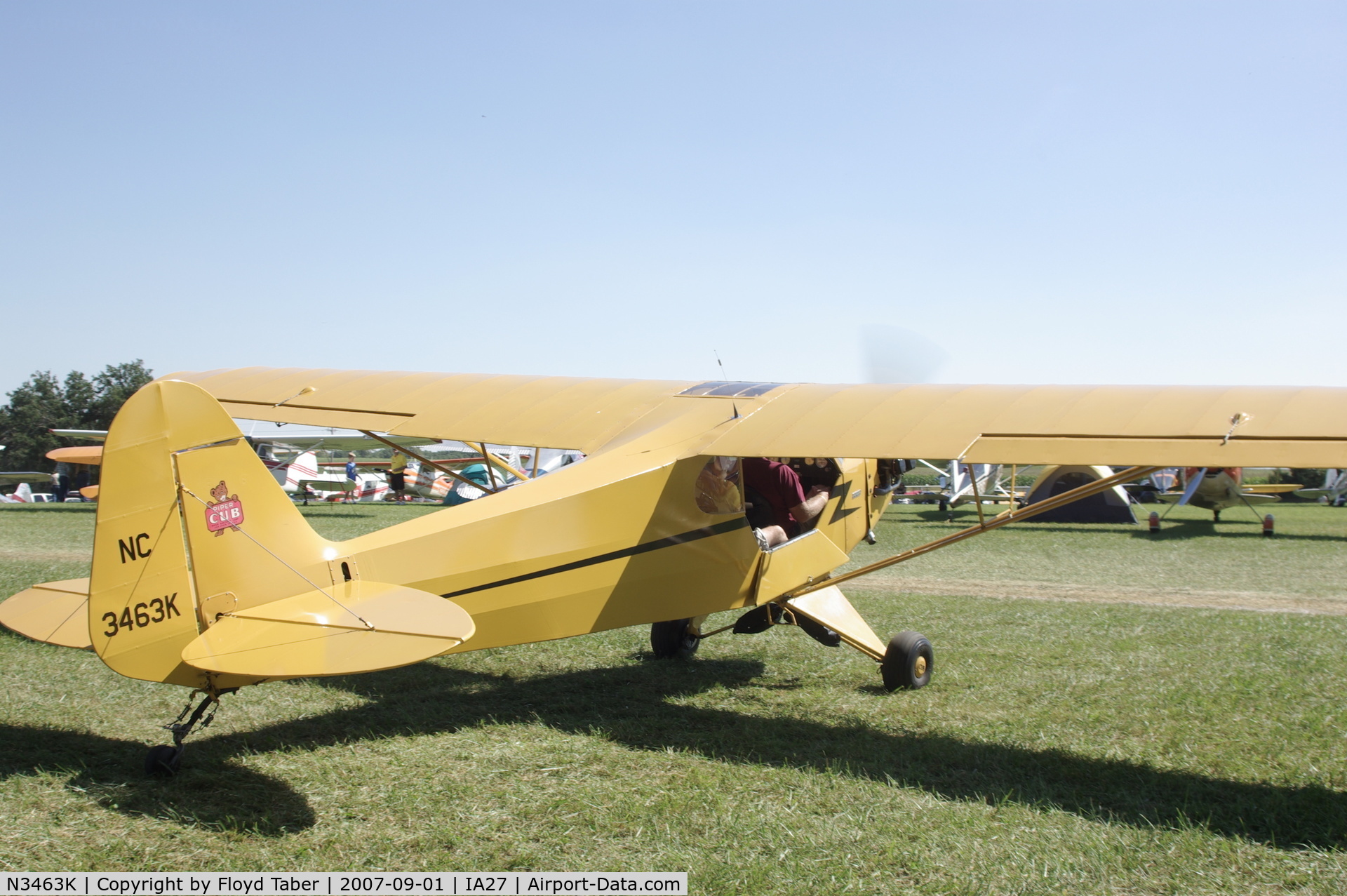 N3463K, 1946 Piper J3C-65 Cub Cub C/N 22156, Blakesburg 2007