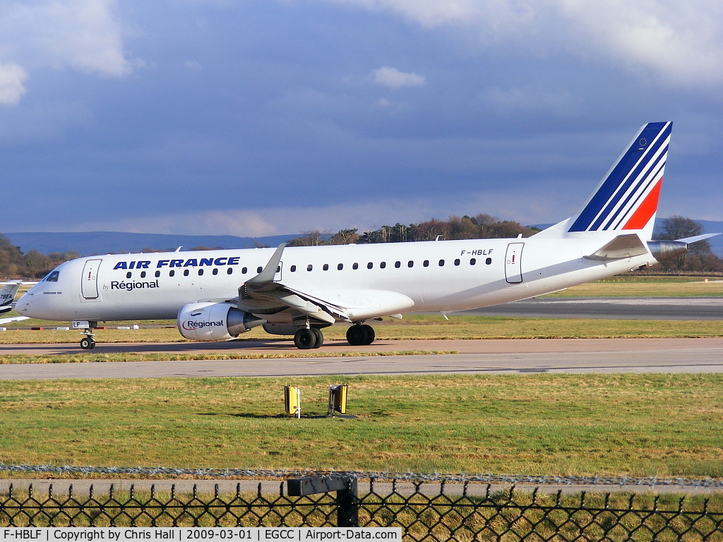 F-HBLF, 2008 Embraer 190AR (ERJ-190-100IGW) C/N 19000158, Air France operated by Regional