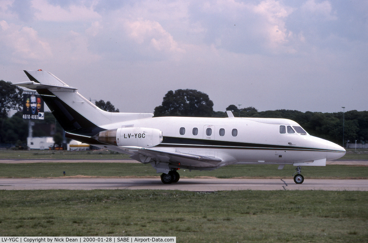 LV-YGC, 1965 Hawker Siddeley HS.125 Series 1A C/N 25046, SABE