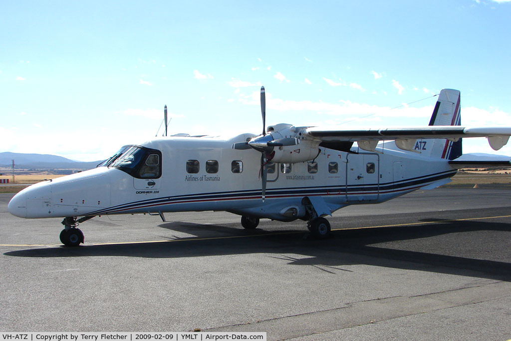 VH-ATZ, Dornier 228-212 C/N 8198, Airlines of Tasmania's Do228 at Launceston