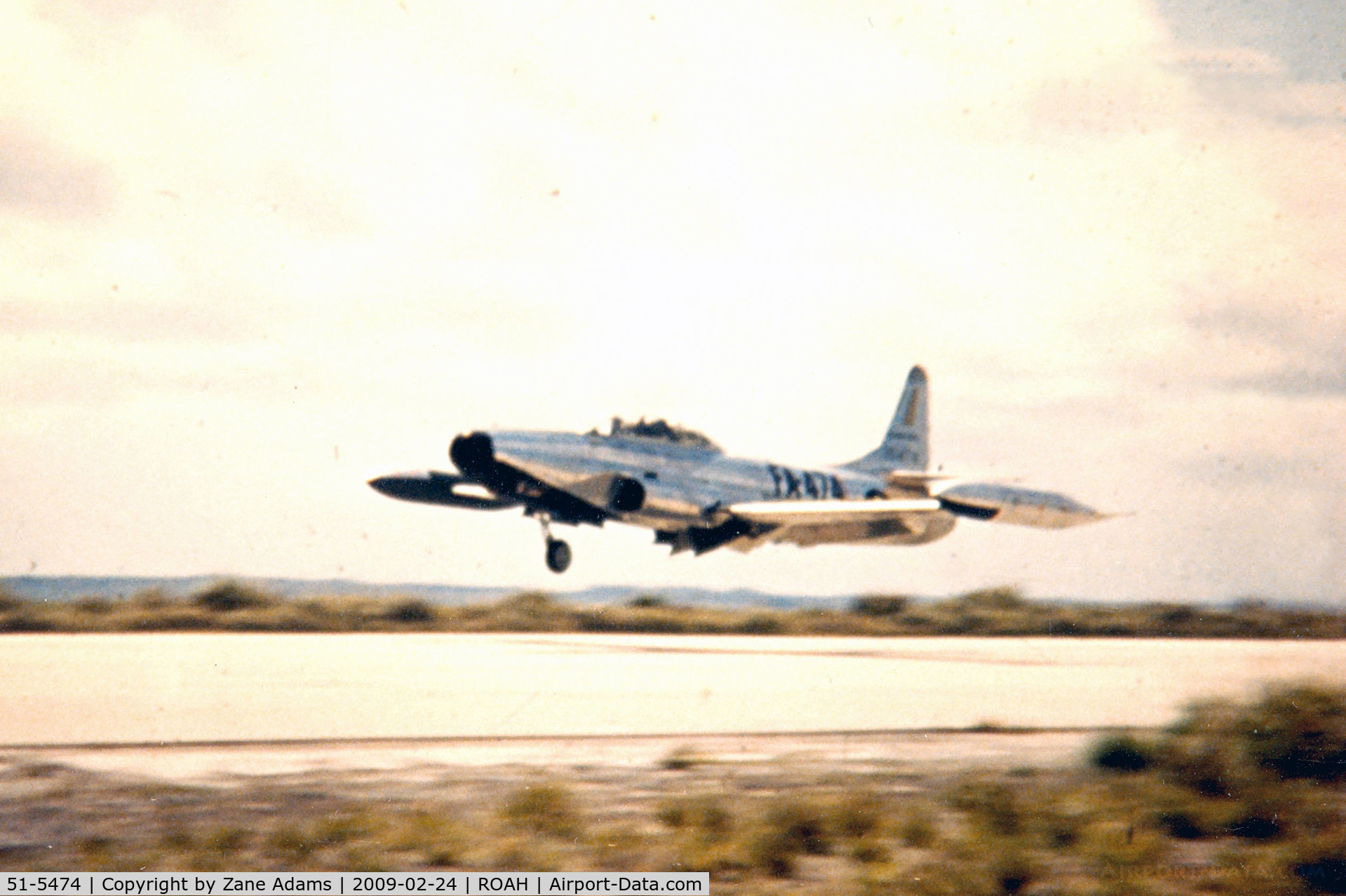 51-5474, 1951 Lockheed F-94B Starfire C/N 780-7428, F-94 departing Naha AFB Okinawa