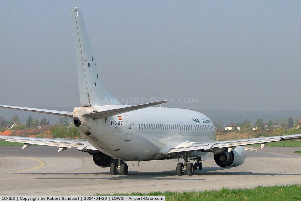 EC-IEZ, 1986 Boeing 737-33A C/N 23628, Flight to Spain