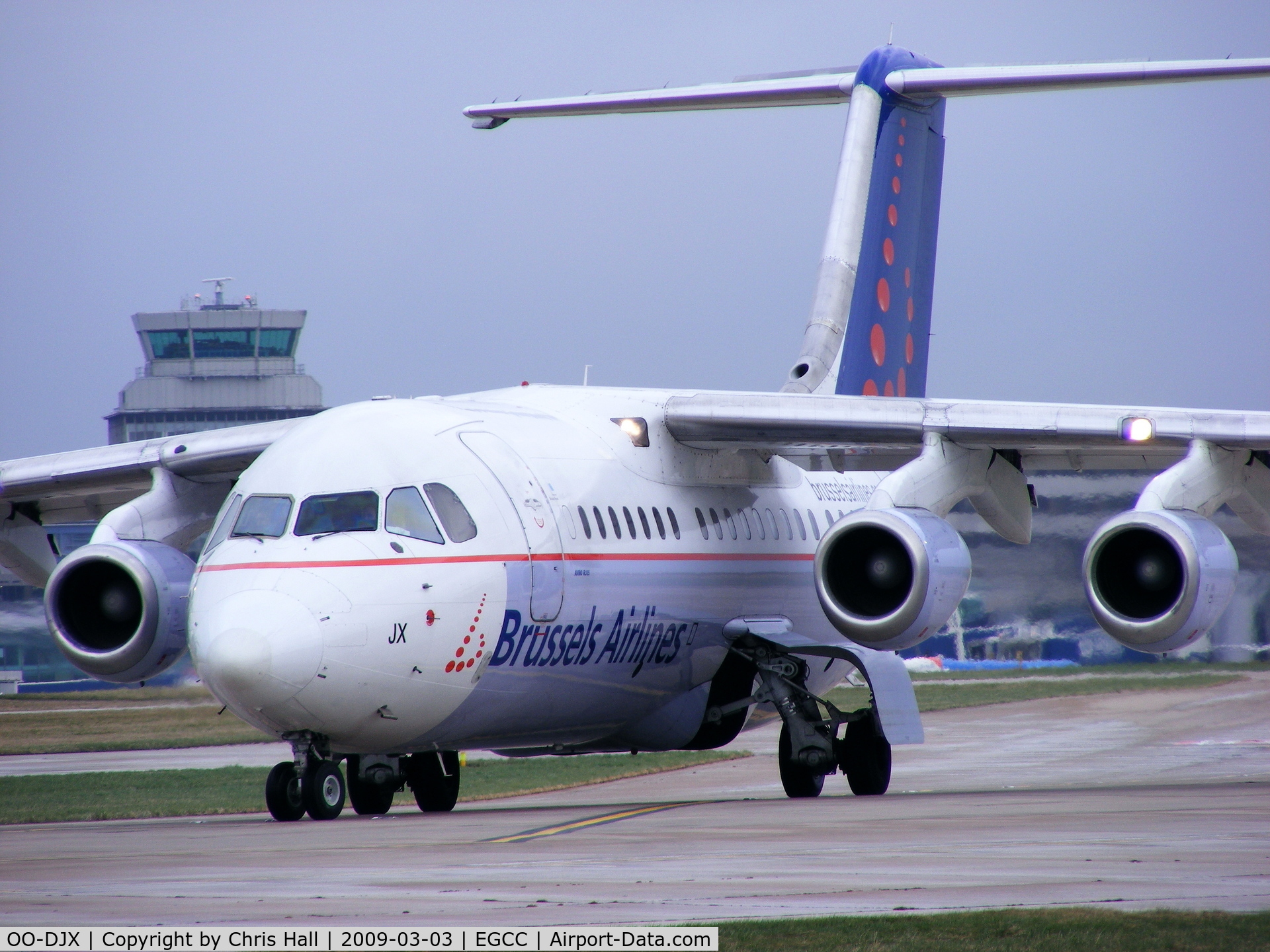 OO-DJX, 1996 British Aerospace Avro 146-RJ85 C/N E.2297, Brussels Airlines