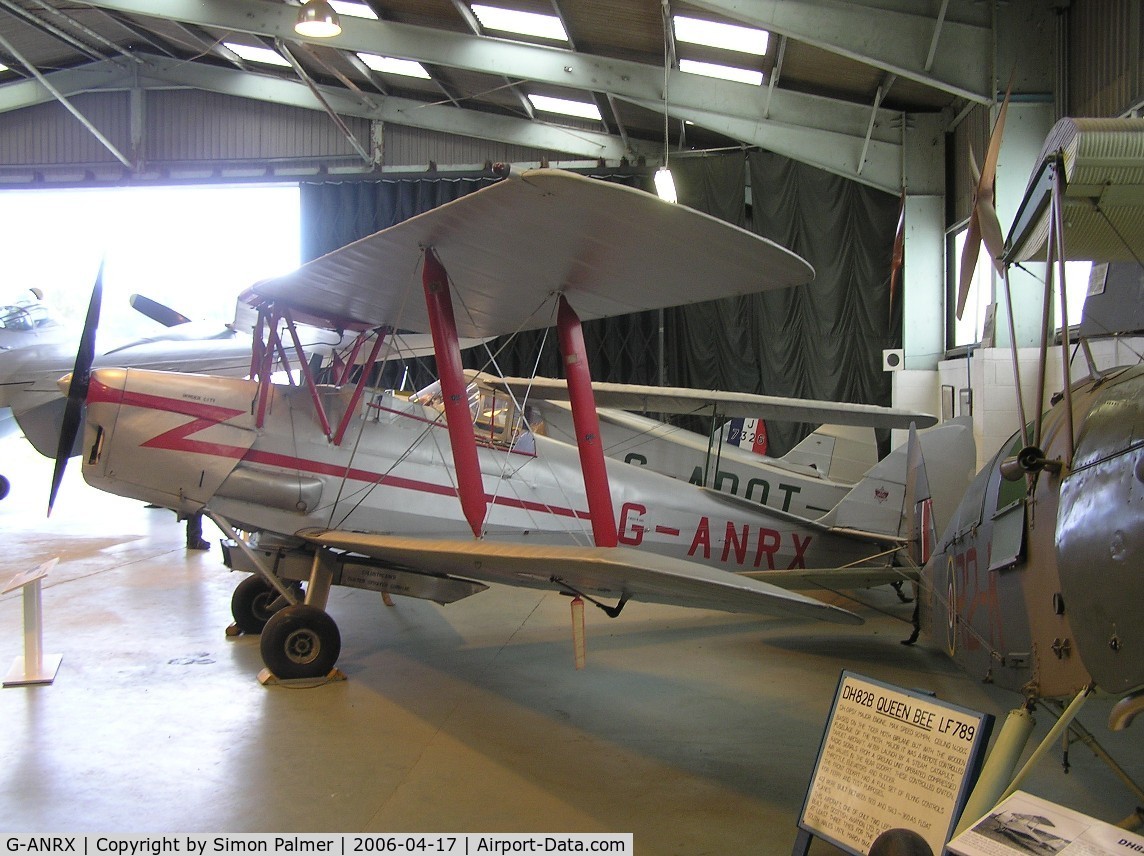 G-ANRX, De Havilland DH-82A Tiger Moth II C/N 3863, Tiger Moth preserved in de Havilland Museum